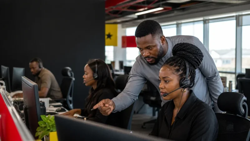Customer communication and contact centre brand imagery.